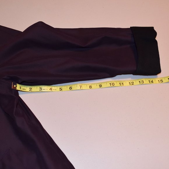 London Fog Womens Plum Coat Zippered Liner Size S Regular Raincoat Jacket Purple - Picture 5 of 13
